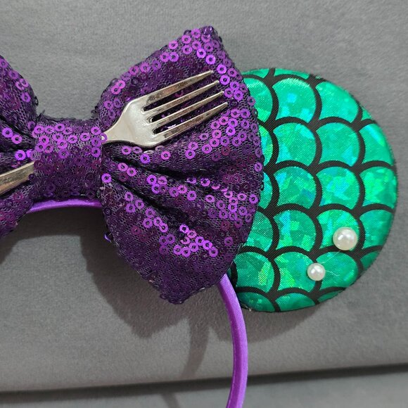Custom Disney Little Mermaid Ears Headband – Excellent Used Condition - Picture 4 of 4